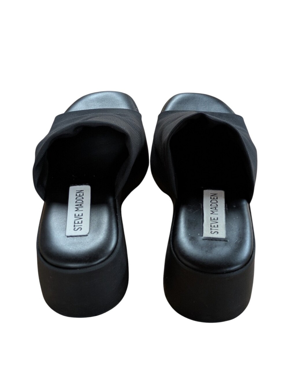 Steve Madden Slinky30 Black Platform Slide Made in Italy Size 36 or US 6 - Picture 5 of 11